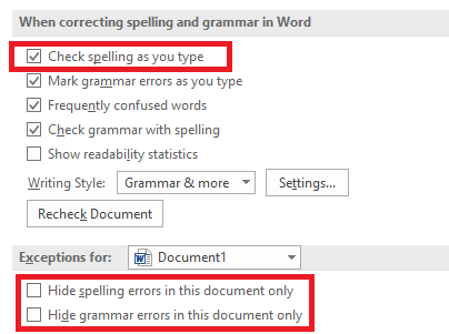 Kako provjeriti pravopis i gramatiku u programu Microsoft Word ms word check kao tip