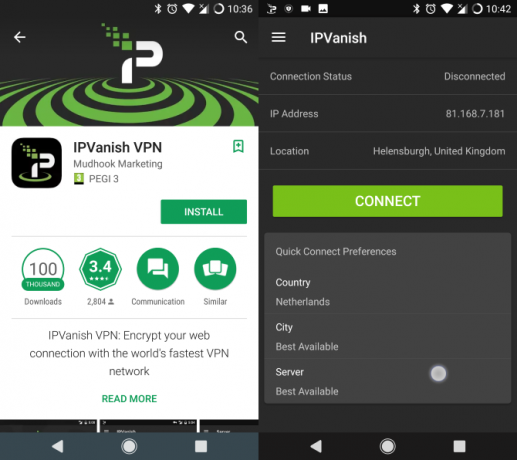 Detaljni pregled: IPVanish - Fleksibilan, pouzdan VPN za svaki muo uređaj koji se promovira ipvanish android play