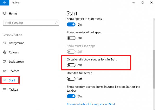 10 Više mogućnosti sustava Windows 10 Možete isključiti prijedloge za pokretanje 670x477