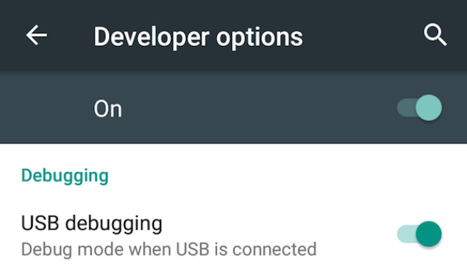 omogućuju usb uklanjanje pogrešaka na androidu