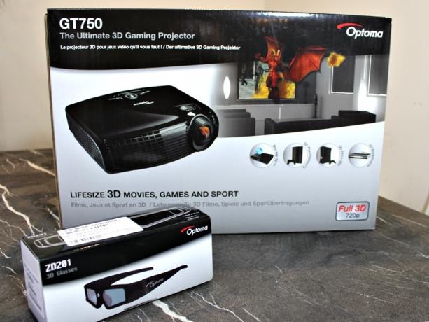 pregled optoma gt750 3D projektora za igre