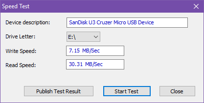 5 aplikacija za provjeru brzine USB Flash pogona u sustavu Windows testirajte brzinu usb pogona usbdeview