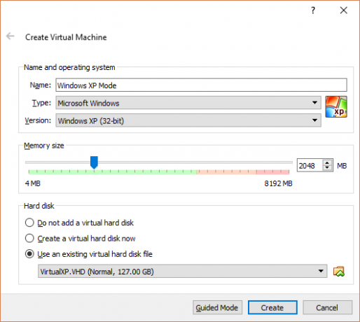 Windows virtualni stroj prozor