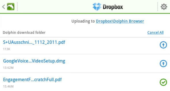 aplikacija za dropbox za android