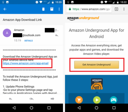 Kako instalirati Amazon Appstore na Android Amazon appstore preuzimanje e-pošte 571x500