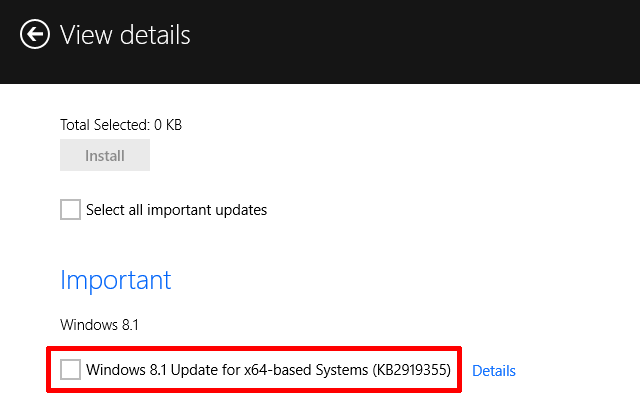 Važno Ažuriranje sustava Windows