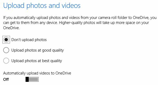 Roll kamere OneDrive