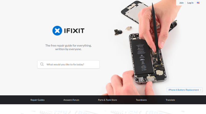 IFixIt web mjesto za popravak gadgeta