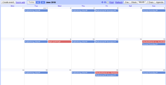 google kalendar mastsemkey