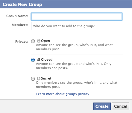 Facebook-Stvaranje-Novo-grupa