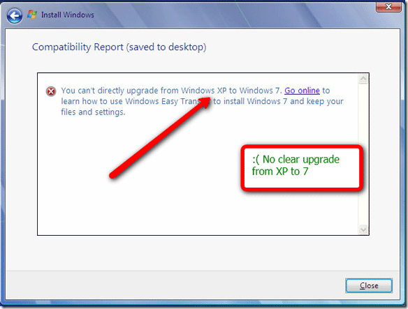 Problemi s nadogradnjom sustava Windows 7