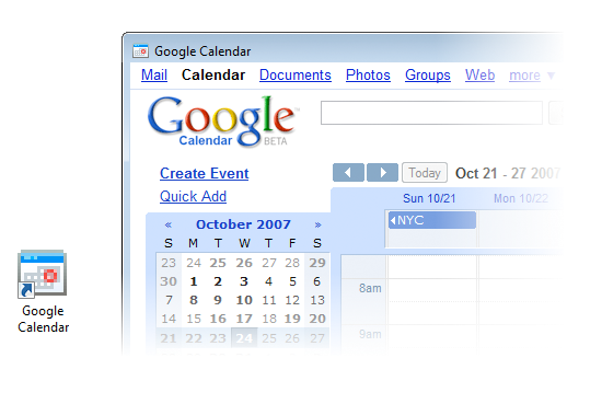 Prizma - Google kalendar na djelu