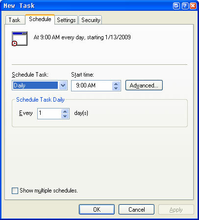 Besplatni prijenosni alternativa Windows Planer zadataka freebyte5