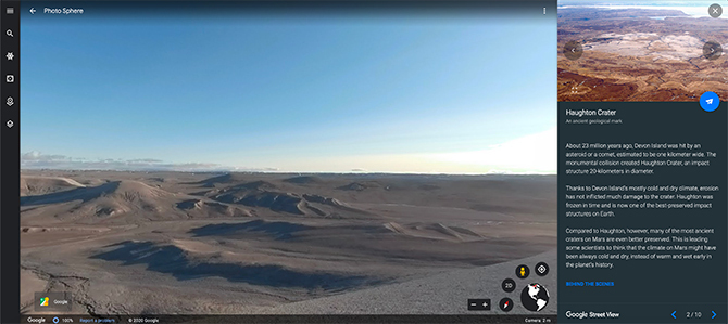 Google Tour Mars na Zemlji