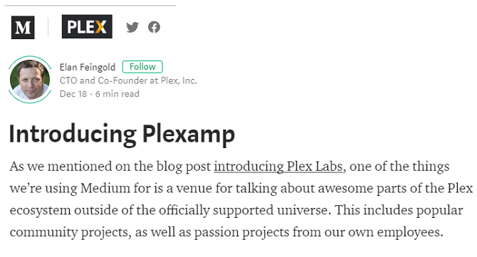 Predstavljamo Plexamp iz tvrtke Plex Labs