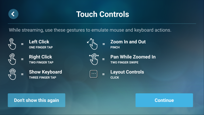 Para-Link-Touch-kontrola