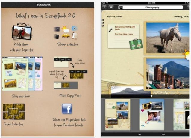 Snimka zaslona ScrapBook