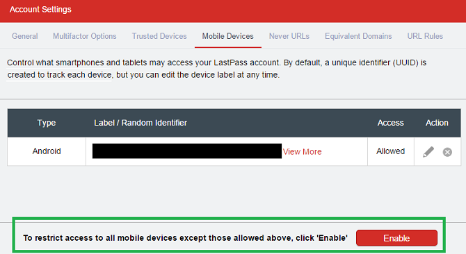 lastpass mobilnih uređaja