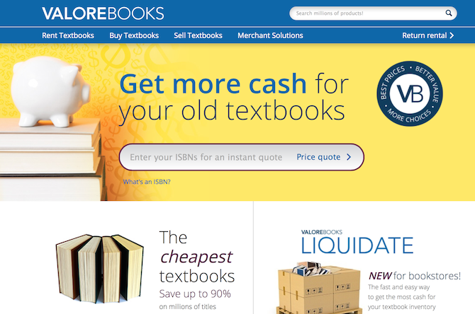 7 najboljih alternativa Amazonu za kupnju knjiga snimka zaslona valorebooks 670x444