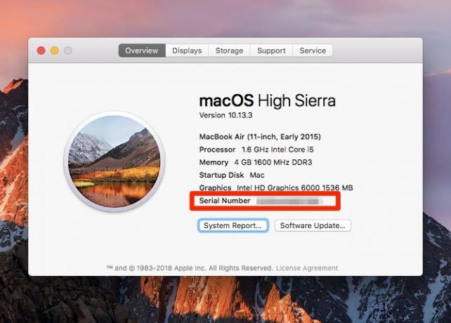 Pronađite serijski broj svog Mac-a