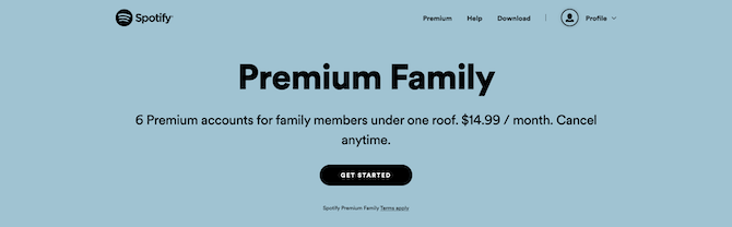 Spotify Premium obitelj