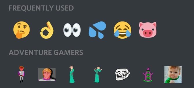 Discord vs. Parni chat - emojis