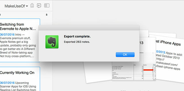 Evernote-izvoz