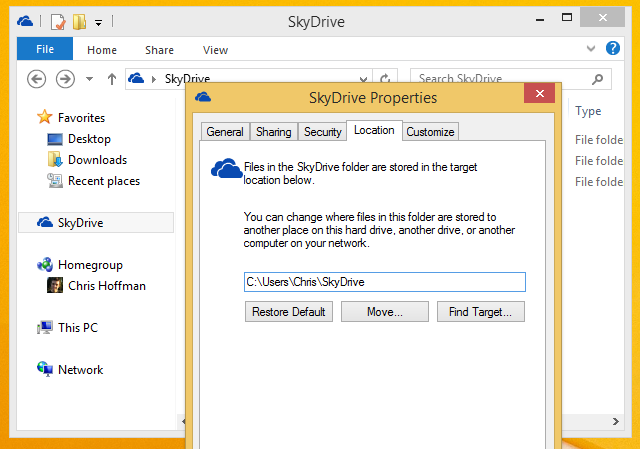 Promjena-mjesto-u-SkyDrive na windows-8.1