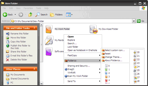 freeware folderico - izmjenjivač ikona
