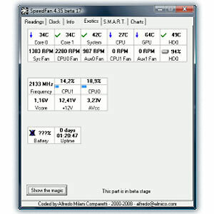 sistemski monitor temperature