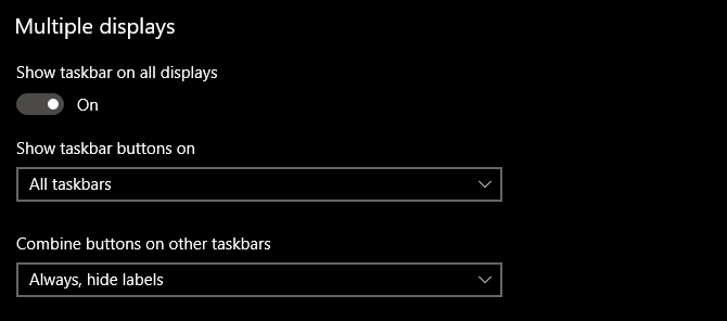 Windows 10 traka s više prikaza
