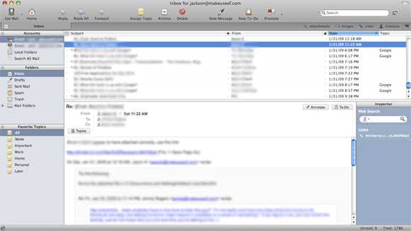 Postbox: Alternativni klijent e-pošte za generalni izgled Mac poštanskog sandučića