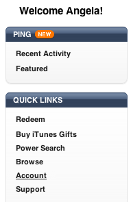 ping na itunes