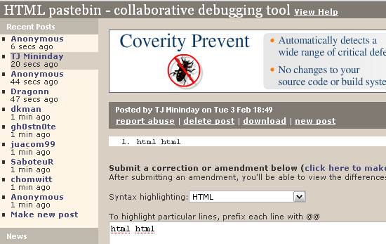 3 internetska međuspremnika za dijeljenje bilješki i isječke koda pastebin