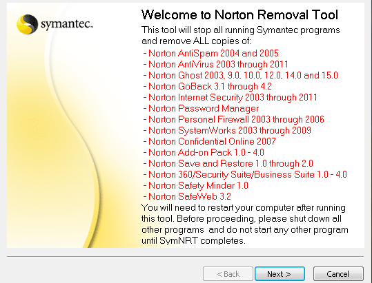 Kako u potpunosti ukloniti Norton ili McAfee s vašeg računala Nortonremovaltool