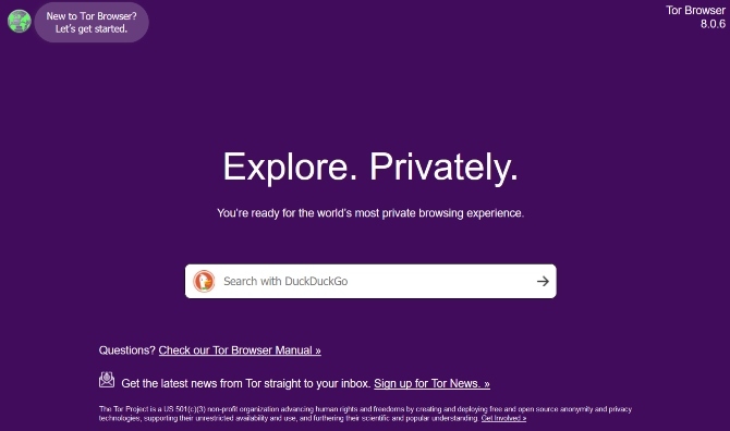 Tor privatni preglednik DuckDuckGo tražilicu