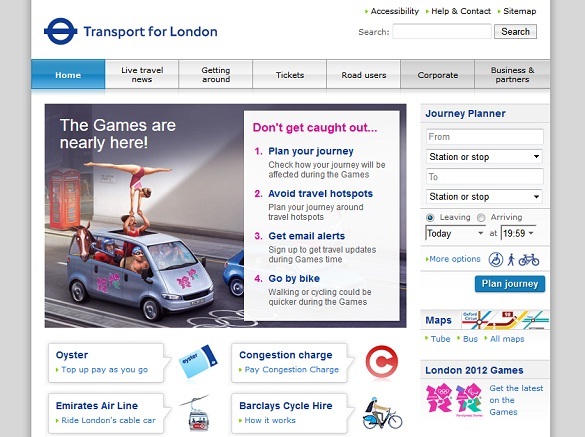 10 osnovnih web stranica za posjetu londonskom prijevozu za londonske web stranice