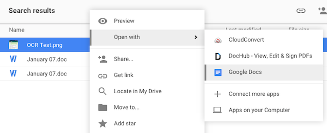 Google Docs-OCR
