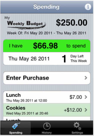 iphone budget tracker