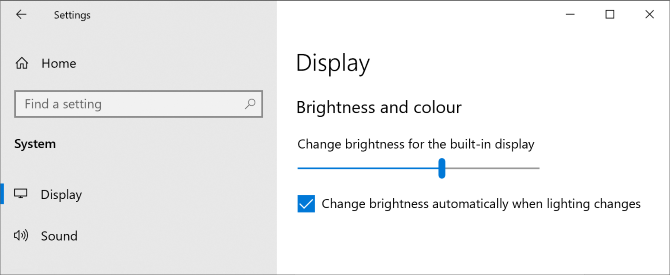Prilagodite svjetlinu u postavkama sustava Windows 10