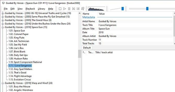 Foobar2000 Windows music player