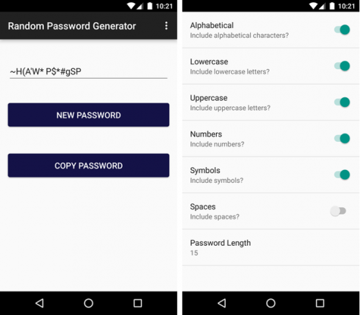 AndroidPasswordGenerator-Generator slučajnih lozinki
