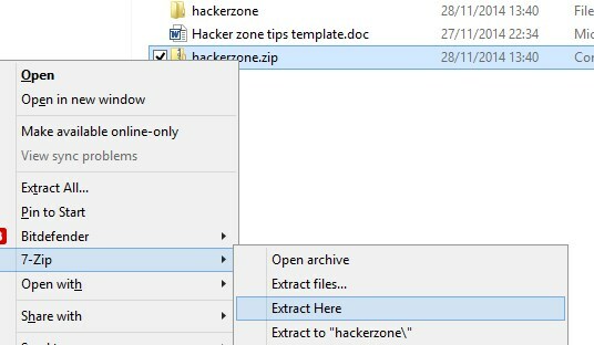 MUO-windows-ekstrakt-kompresija-7zip