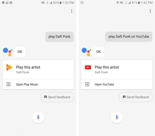 google pomoćnik play music play video