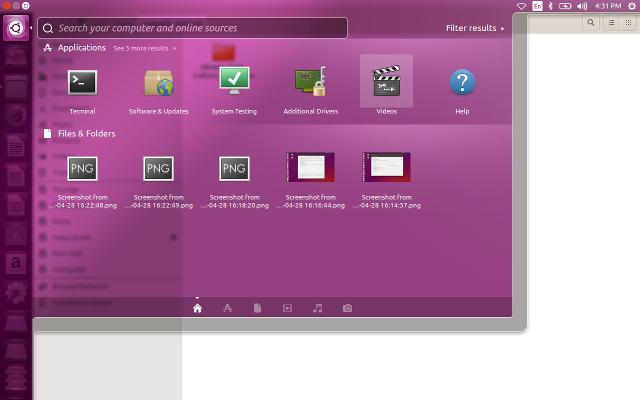 Ubuntu-živ-fullscreen-HUD