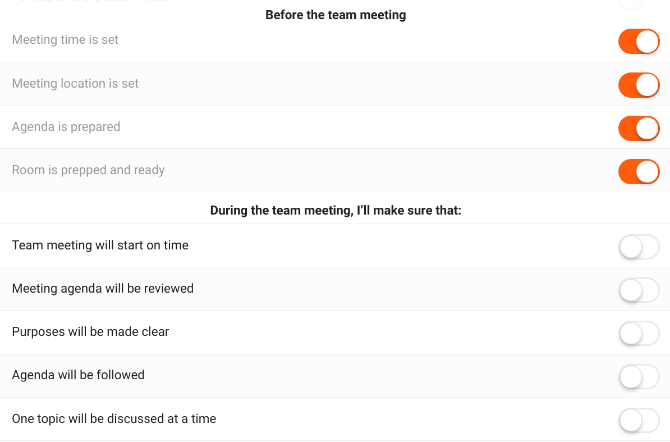 koristite Kontrolni popis za sastanak MEE da biste osigurali efikasan sastanak