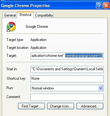 Omnibox za Chrome