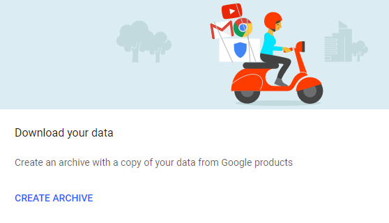 Preuzmite svoje Gmail podatke