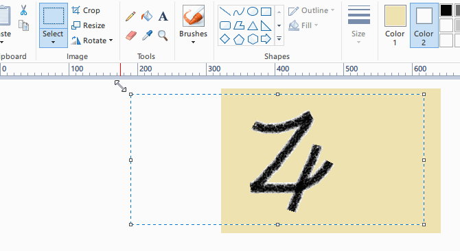 Adobe Photoshop vs. Microsoft Paint: Što vam stvarno treba? zakretanje alata mspaint