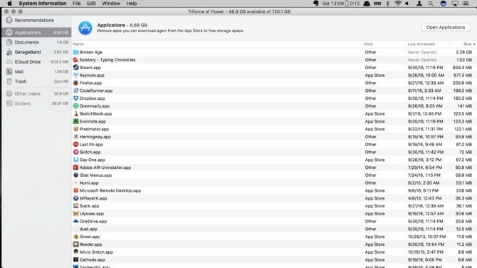 Čišćenje aplikacije Mac Sierra